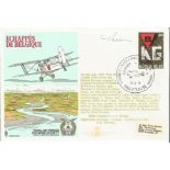 Escape by Air from Belgium RAFES SC10b cover signed by Britten-Norman BN-2A Islander pilot Captain