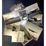 RAF collection ten 7x9 vintage b/w photos picturing some of the RAF most iconic planes dating back