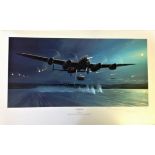Dambusters World War Two Print 17x28 titled Dambusters The Opening Shots by the artist Mark