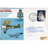 AMAZING EARLY PILOT: 54 Squadron cover signed by Henry 'Jerry' Shaw, a pilot with very many aviation