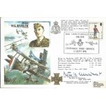 Raf Flown cover dedicated to Major W. G. Barker VC. Cover has a portrait of Major Barker and