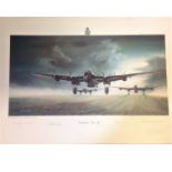 World war Two print 14x20 from Bill Townsend collection titled Dambusters Take Off by the artist