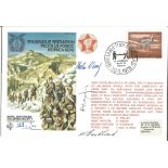 General Kosta Nadj and 3 evaders signed special cover SC24cC. Signed by Lawrence Taylor, William