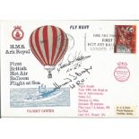 Aviation Balloon Two FDCs Balloon Across the Alps commemorative covers PM Zermatt 21-8. 72-5 and