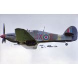 BATTLE OF BRITAIN: 8x12 inch photo signed by Air Commodore John Ellacombe DFC who was posted to