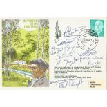 Multi-signed special RAF escapers cover SC13aA4 signed by Yvonne Lapetre, Robert Lapetre, Donald