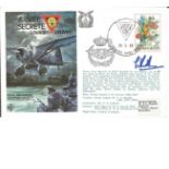 Pilot signed cover SC26b signed by Group Captain Randle. 6. 50f Belgian stamp postmarked Brussels
