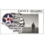 World War Two Harvey R Alexander 6x4 signed montage photo. Tuskegee Airman during the World War