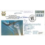 RAF Falcons Team and Odette Hallows GC signed The Caterpillar Club RAF Escapers SC28bA1 cover. 16p