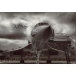 CONCORDE: 8x12 inch photo signed by former Concorde test pilot Captain Peter Baker. Good condition