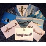 Aviation postcard collection includes 10 squadron print cards such as SE5A No56 Sqn RFC, Canadian