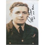 World War Two W O Ron Brown 218 75 Sqd -Flight Engineer 7x5 signed b w photo. Good condition Est.