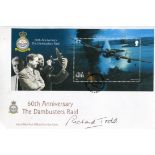 DAMBUSTERS: Dambusters FDC signed by actor Richard Todd, who played Guy Gibson in the film. Good