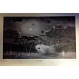 Dambuster World War Two print approx 18x26 titled "MARTIN DELIVERS "by the artist Barry Walford