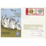 Two Colditz Castle signed covers SC1 from the RAF Escaping Society series of cover. Flown by Varsity