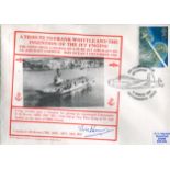 ERIC WINKLE BROWN: A Tribute to Frank Whittle and the Jet Engine Royal Naval cover signed by
