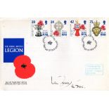 IAN FRASER VC: British Legion FDC signed by WWII Royal Navy hero Ian Fraser VC. Good condition Est.