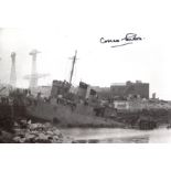 St NAZAIRE RAID VETERAN: 8x12 inch photo signed by Corran Purdon who took part in the raid on St