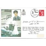 Otto Kretschmer the top WW2 Uboat ace signed 1978 Sqn Ldr Terence Bulloch Historic Aviators cover.