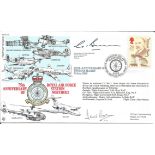 Dr David Owen signed 1990 Thomas Hardy FDC. Rare RAF Northolt 75th ann cover RFDC85, Numbered 1 of