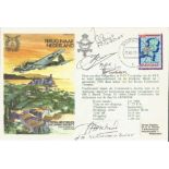 Special signed cover RAFES SC25aB signed by FO Brink, Bak, Smorenberg and Klapper d Bosch. 45c