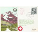 Two Standard unsigned cover RAFES SC8a Escape to Switzerland. 40 Switzerland stamp with Geneve