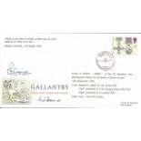 AVM D Craig signed 1990 single stamp Gallantry FDC. Numbered 1 of 30. Flown by HS125 in the
