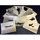 World War Two ten 7x9 vintage b/w photos Avro Lancaster bomber pictured during World War Two. Good