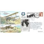 Great War Flown cover The Balkans September-November 1918 signed by Squadron Leader R. C. Muse BSc