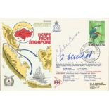 A Koehler and Sqn Ldr C E McCormac signed cover SC14cA1 RAF escapers Escape from Singapore. 35c