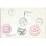 Group Captain Randle, Baron Bentinck and pilot of the F27 Troopship signed special cover RAFES