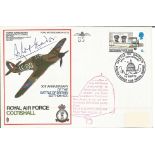 Grp Capt Douglas Bader DSO DFC signed RAF Coltishall Hawker Hurricane cover SC29. Only 200 issued