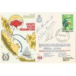 C E McCormac and R C Heirdinch and Hilhi signed special RAF escapers SC14c3 cover. 35c Singapore