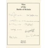 Multi signed WW2 RAF Battle of Britain limited edition bookplate. Signed by 10 including Rose,