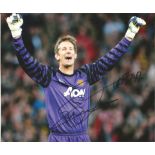 Edwin Van Der Sar Signed Manchester United 8x10 Photo. Good Condition. All signed pieces come with a