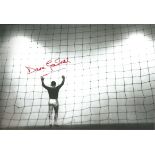 Autographed 12 X 8 Photo, Dave Gaskell, A Superb Image Depicting The Manchester United Goalkeeper