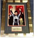 Motor Racing Mark Webber 20x14 framed and mounted signed colour photo pictured while he was a driver