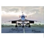 Mike Bannister Chief Concorde Pilot and Adrian Meredith photographer signed 16x10 colour photo,