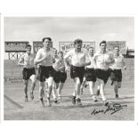 Johnny Haynes Signed Fulham 8x10 Photo. Good Condition. All signed pieces come with a Certificate of