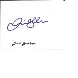 David Beckham England Legend Signed Page. Good Condition. All signed pieces come with a