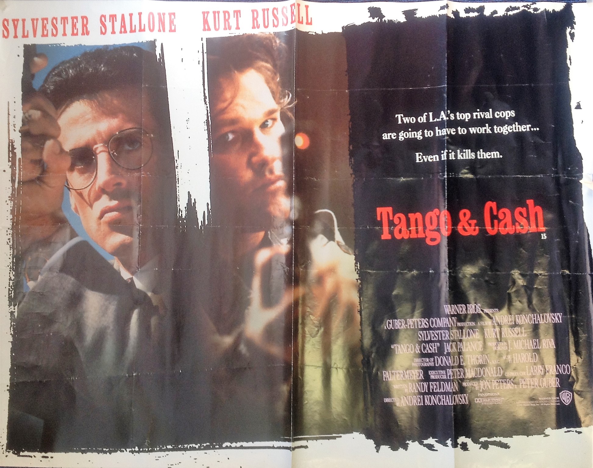 Tango and Cash 30x40 approx rolled movie poster from the Tango & Cash is a 1989 American buddy cop