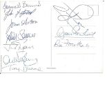 Football Autographed Manchester United 1968 Postcard, A Superbly Designed Modern Postcard