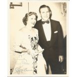 Gracie Allen & George Burns signed sepia vintage 10 x 8 photo Best wishes to Joy & Roy. Good