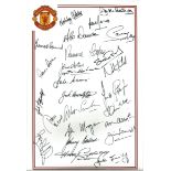 Football Autographed 12 X 8 Photo, Manchester United, A Superbly Designed Photo With The Man