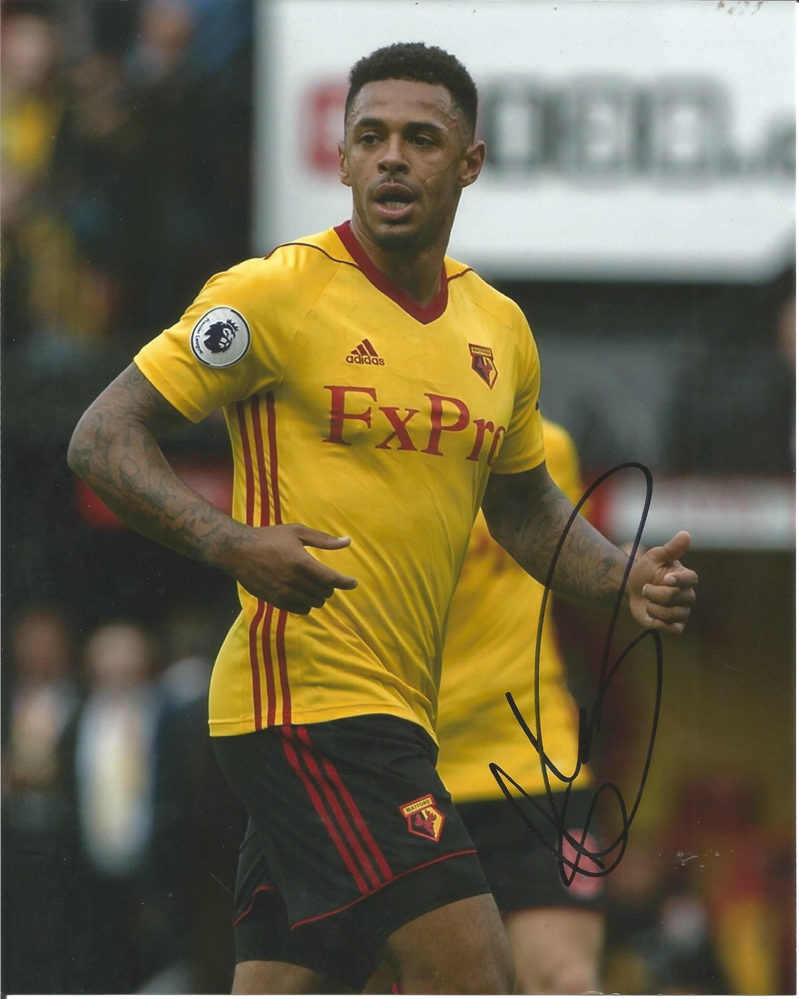 Andre Gray & Richarlison 2 Signed Watford 8x10 Photos. Good Condition. All signed pieces come with a