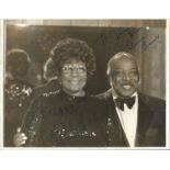 Count Basie To Jim & Ella Fitzgerald signed 10 x 8 b/w photo, Some toning to photo. Good