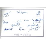 Football Autographed 12 X 8 Photo, Rangers 1972, A Superbly Designed Photo Bordered In Navy Blue And