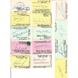 Tottenham Hotspur 14 Signed 1960s Cards Martin Chivers, Jimmy Pearce, Terry Venables, Joe Kinnear,