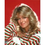 Farrah Fawcett signed 10x8 colour photo. Dedicated. Good Condition. All signed pieces come with a