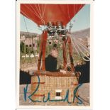 Richard Branson signed 7 x 5 colour photo in hot air balloon. Good Condition. All signed pieces come